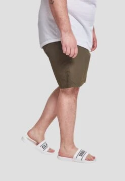 URBAN CLASSICS Block - Zwemshorts - Olive -Urban Classics bb7cada62eb445f1b63a189d217cc740