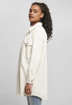 URBAN CLASSICS Ladies Long Corduroy Overshirt - Overhemdblouse - Whitesand -Urban Classics bbbc7ca336c2487dbe738c1d32ee89c6