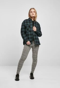 URBAN CLASSICS Langarm - Overhemdblouse - Jasper Black -Urban Classics bc1f1f2fc5504119baae4a6c65fedc39