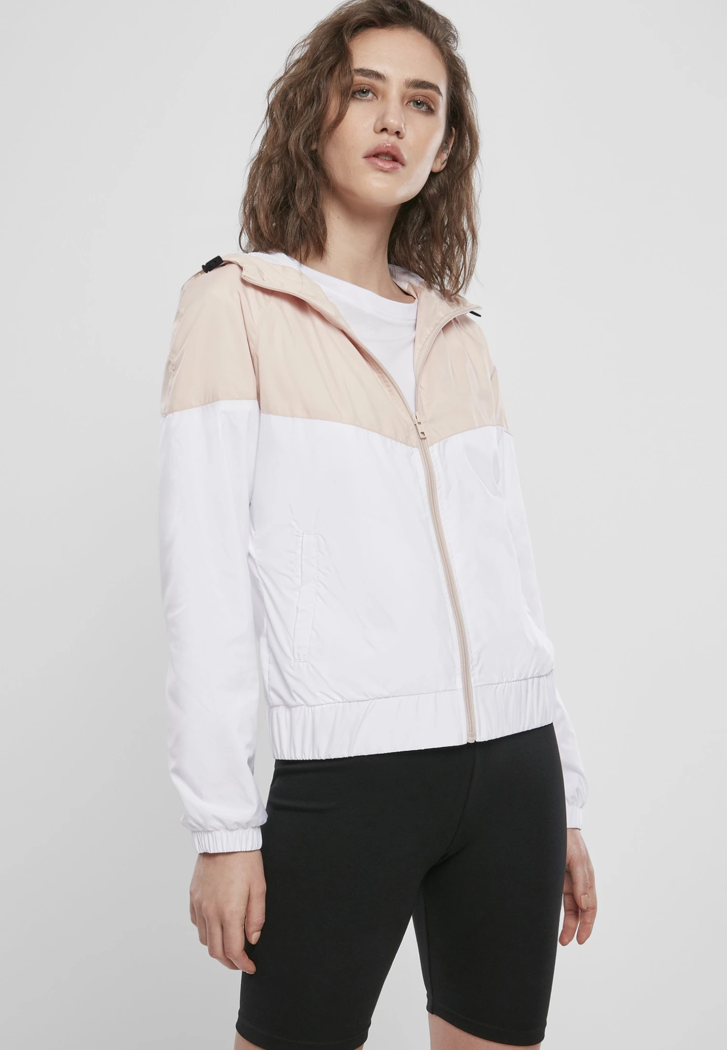 URBAN CLASSICS Arrow- Windjack - Lightpink/White 6 URBAN CLASSICS Arrow- Windjack - Lightpink/White - Afbeelding 4