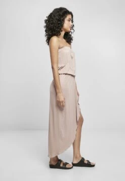 Ladies Viscose Bandeau Dress - Maxi-Jurk - Duskrose -Urban Classics bc53f31575a44b0c8be09f67c96a9f31