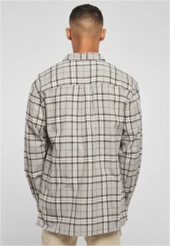 URBAN CLASSICS Overhemd - Grey Black -Urban Classics bf6d71a0dfd1491a8965e58a70bc6c50