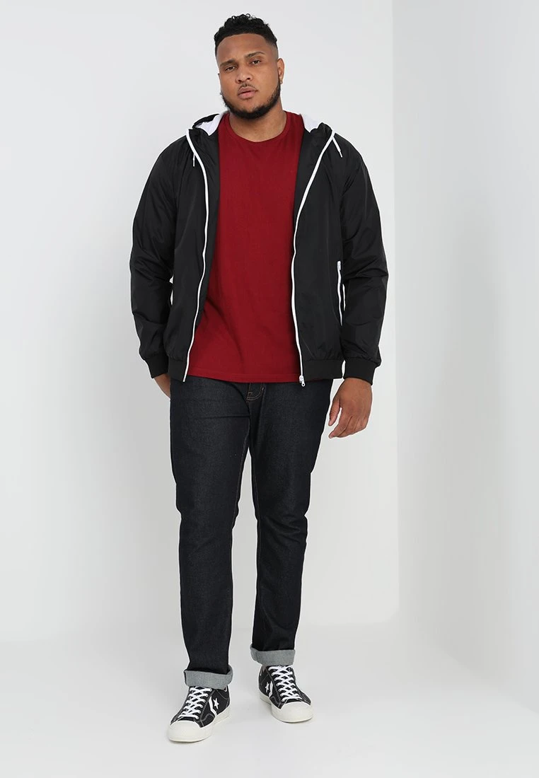 URBAN CLASSICS Contrast Windrunner - Lichte Jas - Black/White 4 URBAN CLASSICS Contrast Windrunner - Lichte Jas - Black/White - Afbeelding 2