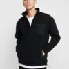 URBAN CLASSICS Polar Track Jacket - Fleecejas - Black -Urban Classics c260dc7f34cf4a8c980d9ec89c805f5a