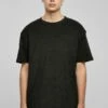 URBAN CLASSICS Towel Tee - T-Shirt Basic - Black
