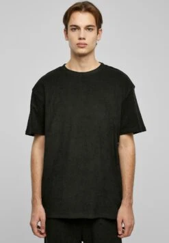 URBAN CLASSICS Towel Tee - T-Shirt Basic - Black