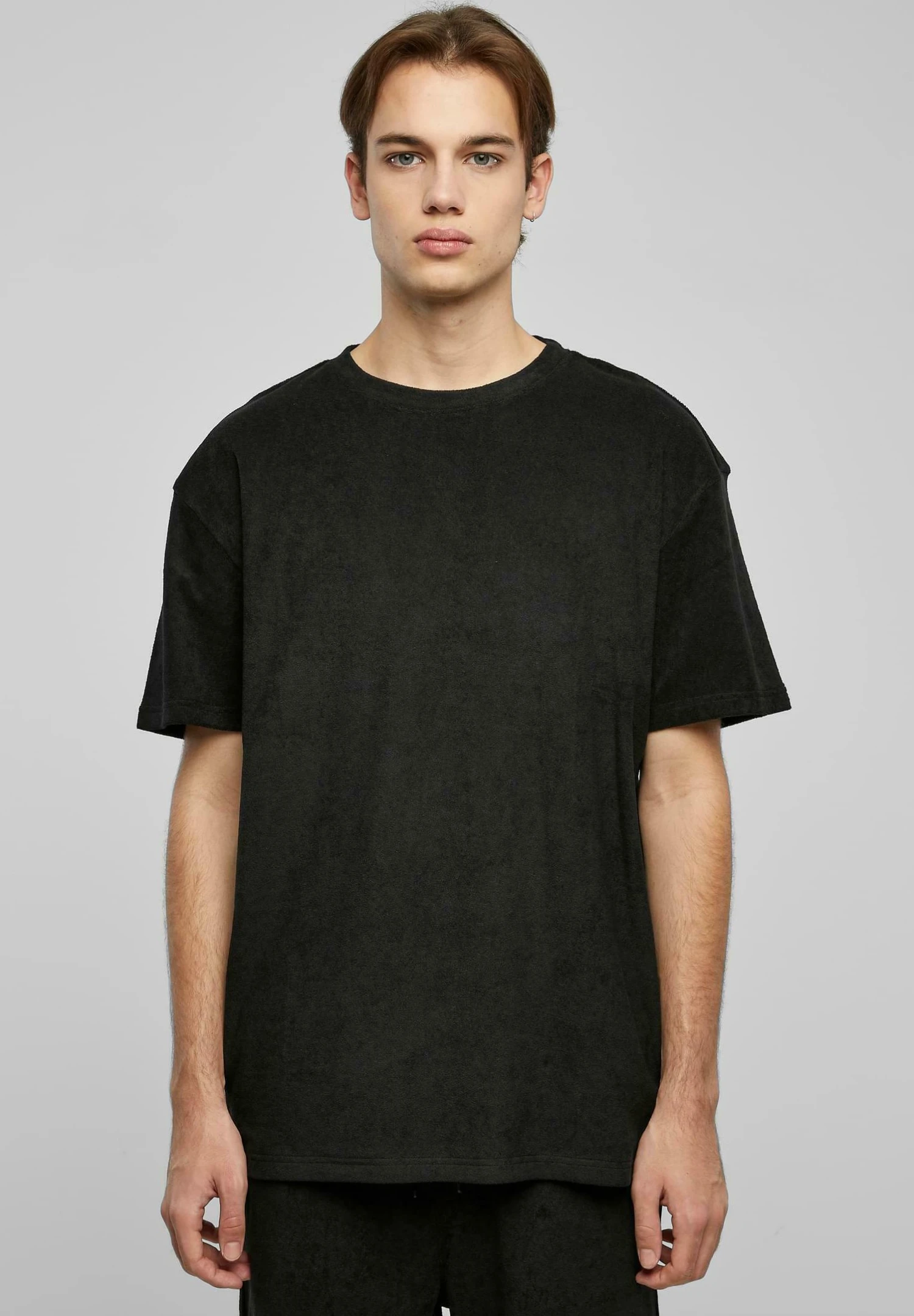 URBAN CLASSICS Towel Tee - T-Shirt Basic - Black 3 URBAN CLASSICS Towel Tee - T-Shirt Basic - Black