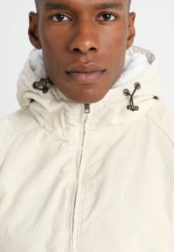 URBAN CLASSICS Hooded Corduroy Jacket - Jas - Light Sand/Offwhite -Urban Classics c4156b2767d148b99d995c90900731cf