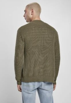 URBAN CLASSICS Boxy Cardigan - Vest - Olive -Urban Classics c417ee58d6f0406d82fe70120500dd64