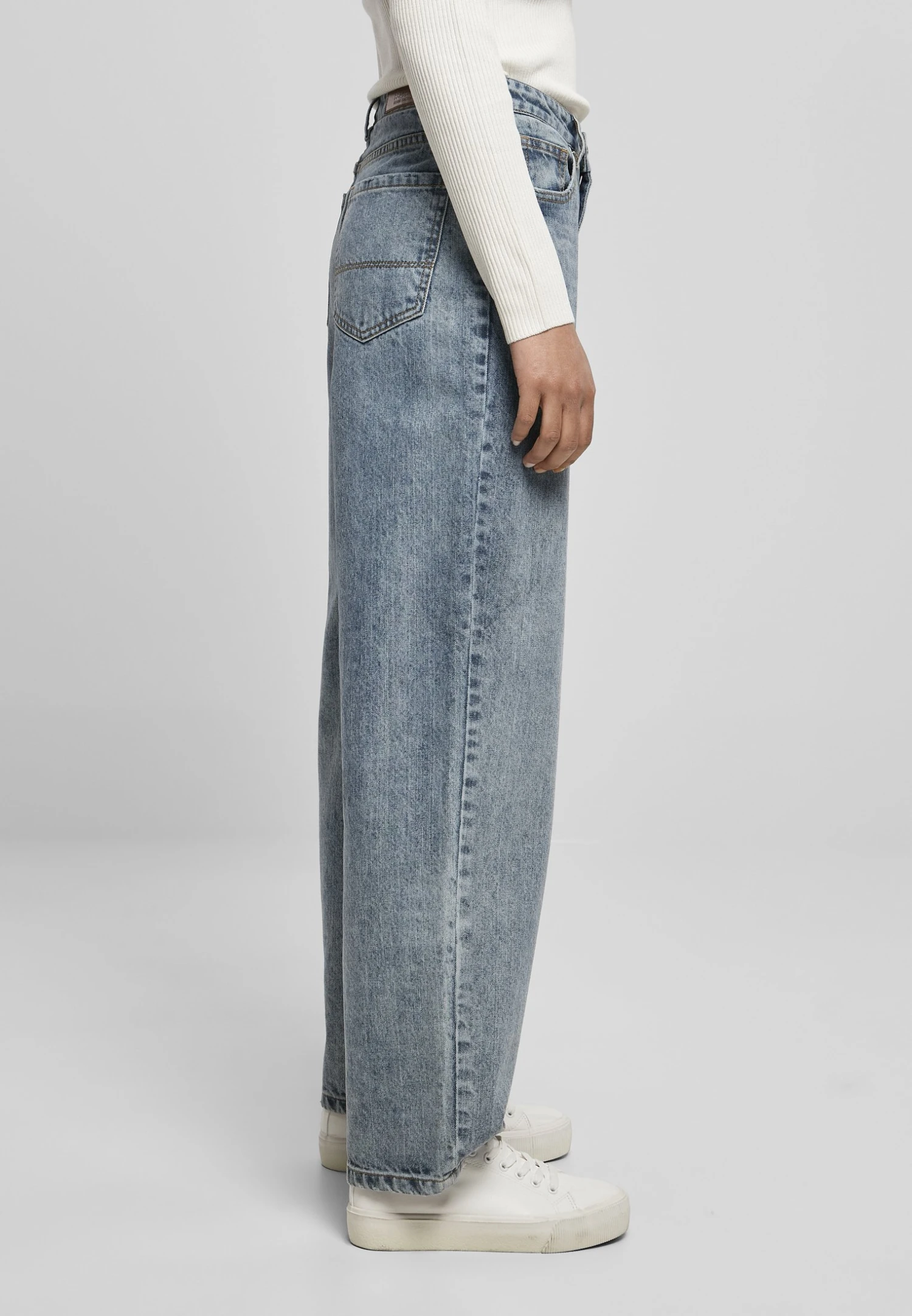 URBAN CLASSICS Flared Jeans - Tinted Light Blue Washed 7 URBAN CLASSICS Flared Jeans - Tinted Light Blue Washed - Afbeelding 5