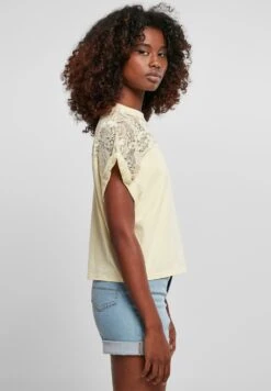 URBAN CLASSICS T-Shirt Print - Softyellow -Urban Classics c534efa80df04b288110ae8155d1d884