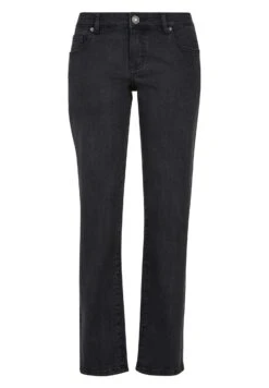 URBAN CLASSICS Straight Leg Jeans - Black Washed