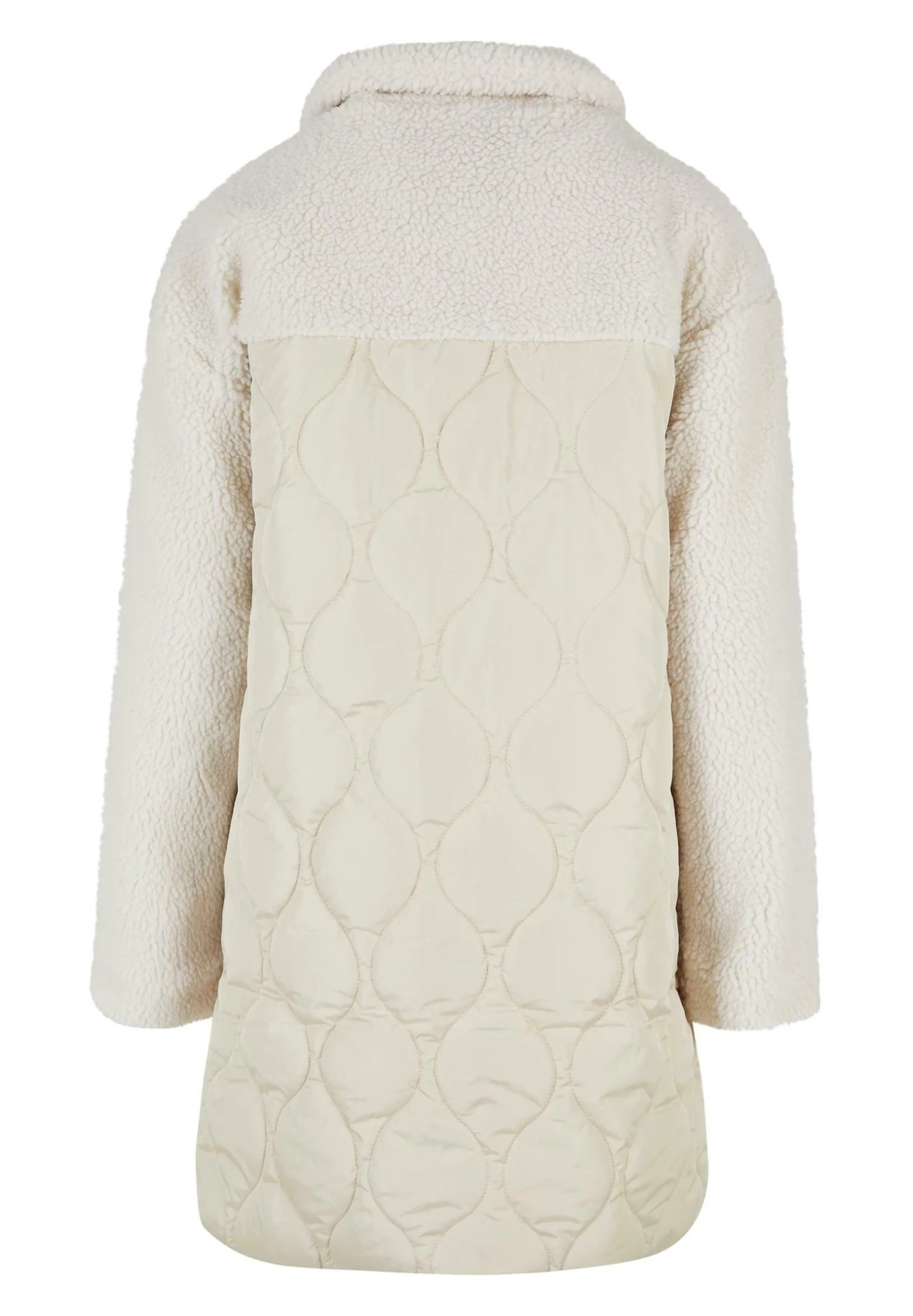 URBAN CLASSICS Sherpa- Winterjas - Softseagrass Whitesand 4 URBAN CLASSICS Sherpa- Winterjas - Softseagrass Whitesand - Afbeelding 2