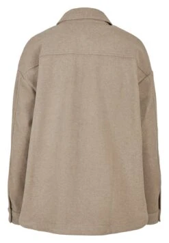 URBAN CLASSICS Ladies Classic Overshirt - Jas - Lighttaupe -Urban Classics c604e60f1bd544279ab8fc5d26d723ee