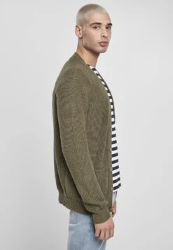 URBAN CLASSICS Boxy Cardigan - Vest - Olive -Urban Classics c6178894adfd46baa5ef9873d8d0cda9