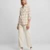 URBAN CLASSICS Overhemdblouse - Whitesand Lighttaupe