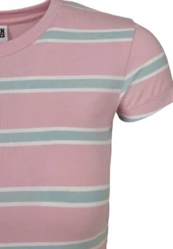 URBAN CLASSICS T-Shirt Print - Girlypink/Oceanblue -Urban Classics c70b1229219842d0b83f3556b3dd6790