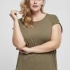 URBAN CLASSICS Extended Shoulder Tee - T-Shirt Basic - Olive -Urban Classics c783e4fbba19454b8fd5a20dd8cddf37