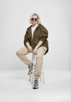 URBAN CLASSICS High Waist - Cargobroek - Concrete -Urban Classics c7c6579bc1a2445182a77746704fb14c