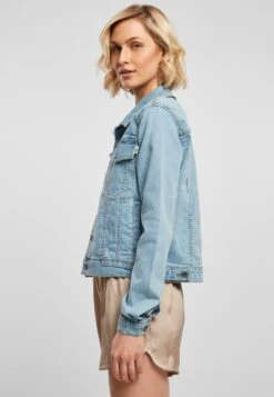 URBAN CLASSICS Ladies Organic Denim Jacket - Spijkerjas - Clearblue Bleached -Urban Classics c8ee44758464420b9fde9b507367a690