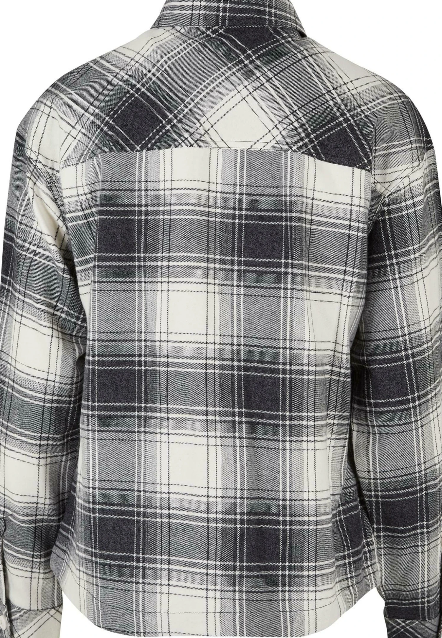 URBAN CLASSICS Oversized- Overhemdblouse - Whitesand Black 9 URBAN CLASSICS Oversized- Overhemdblouse - Whitesand Black - Afbeelding 7