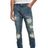 URBAN CLASSICS Heavy Destroyed Slim Fit Jeans - Slim Fit Jeans - Blue Heavy Destroyed Washed -Urban Classics c98259a141ff498eac7b028879bbde17