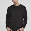 URBAN CLASSICS Basic Terry Crew- Sweater - Black -Urban Classics cae9612c103c446bb9ce8571caeabe60