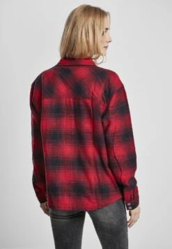 URBAN CLASSICS Ladies Check Overshirt - Overhemdblouse - Darkblue/Red -Urban Classics cbb8c6c6f7b5493dba1d4d14acb843ed