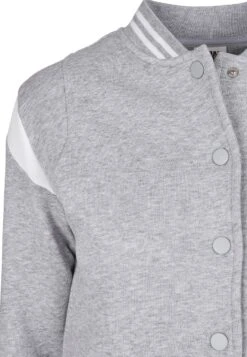 URBAN CLASSICS Sweater Met Rits - Grey White -Urban Classics cc5b2134571f4e09b5f72f252b10310a