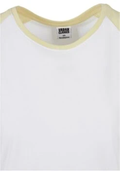 URBAN CLASSICS Contrast Raglan - T-Shirt Print - White Softyellow 18 URBAN CLASSICS Contrast Raglan - T-Shirt Print - White Softyellow -Urban Classics ccd8483293f744188003bfad7757d1a4