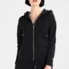 URBAN CLASSICS Hoody - Sweater Met Rits - Black