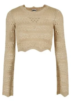 URBAN CLASSICS Cropped Crochet - Trui - Softseagrass -Urban Classics cdb91c93e3cf467c93770ce2f7a155ca