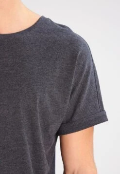 URBAN CLASSICS Long Shaped Turnup- T-Shirt Basic - Charcoal -Urban Classics cdc846b6e1064b2db8448d974ba2a793