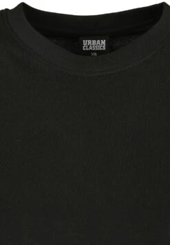 URBAN CLASSICS Boxy Lace- Jerseyjurk - Black -Urban Classics ce3b0b381a054838b43660ea25b647f1