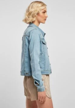 URBAN CLASSICS Ladies Organic Denim Jacket - Spijkerjas - Clearblue Bleached -Urban Classics ce5e7f547c904f9ca1620f31e3c914ed