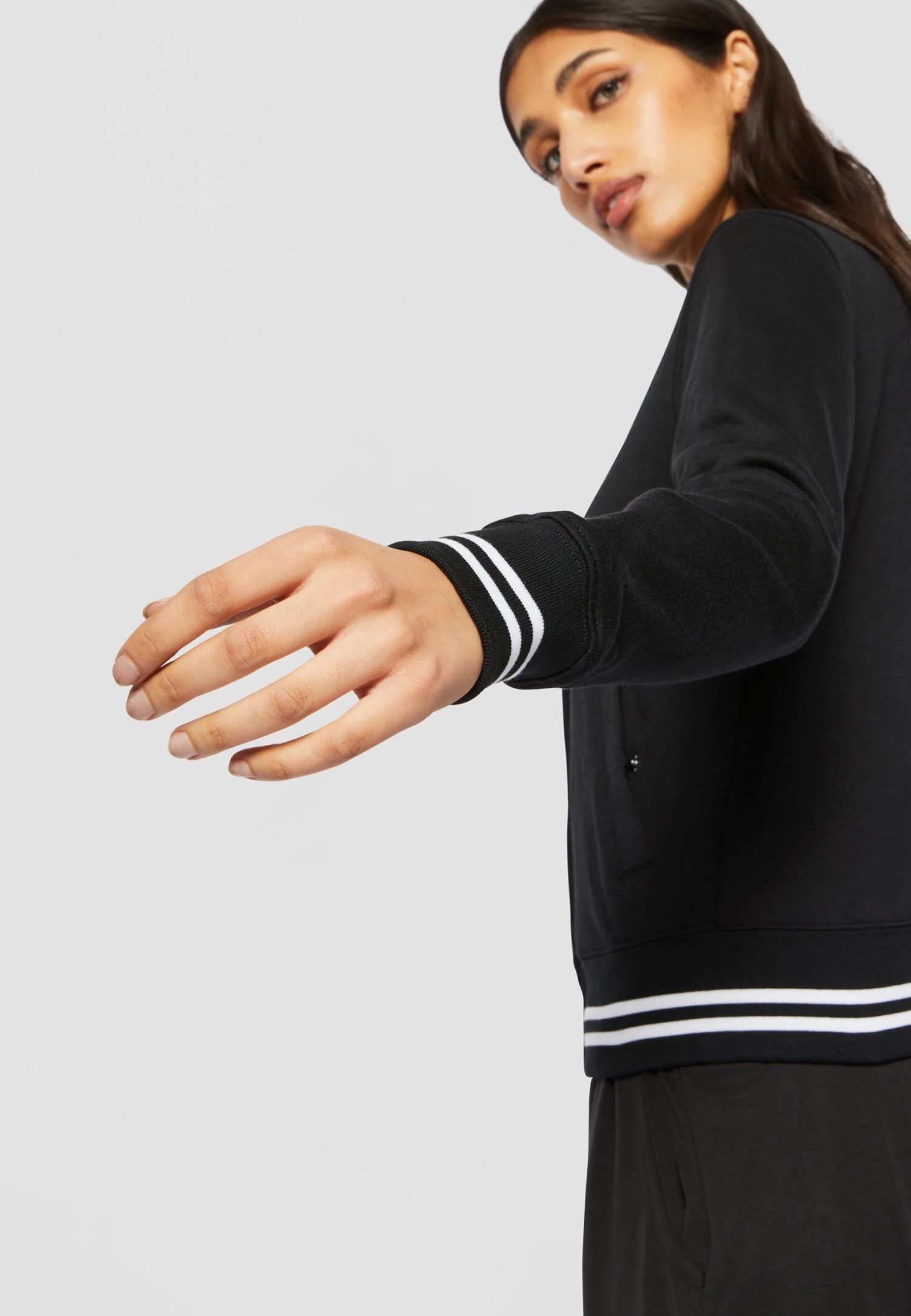 URBAN CLASSICS College Sweat - Lichte Jas - Black 7 URBAN CLASSICS College Sweat - Lichte Jas - Black - Afbeelding 5