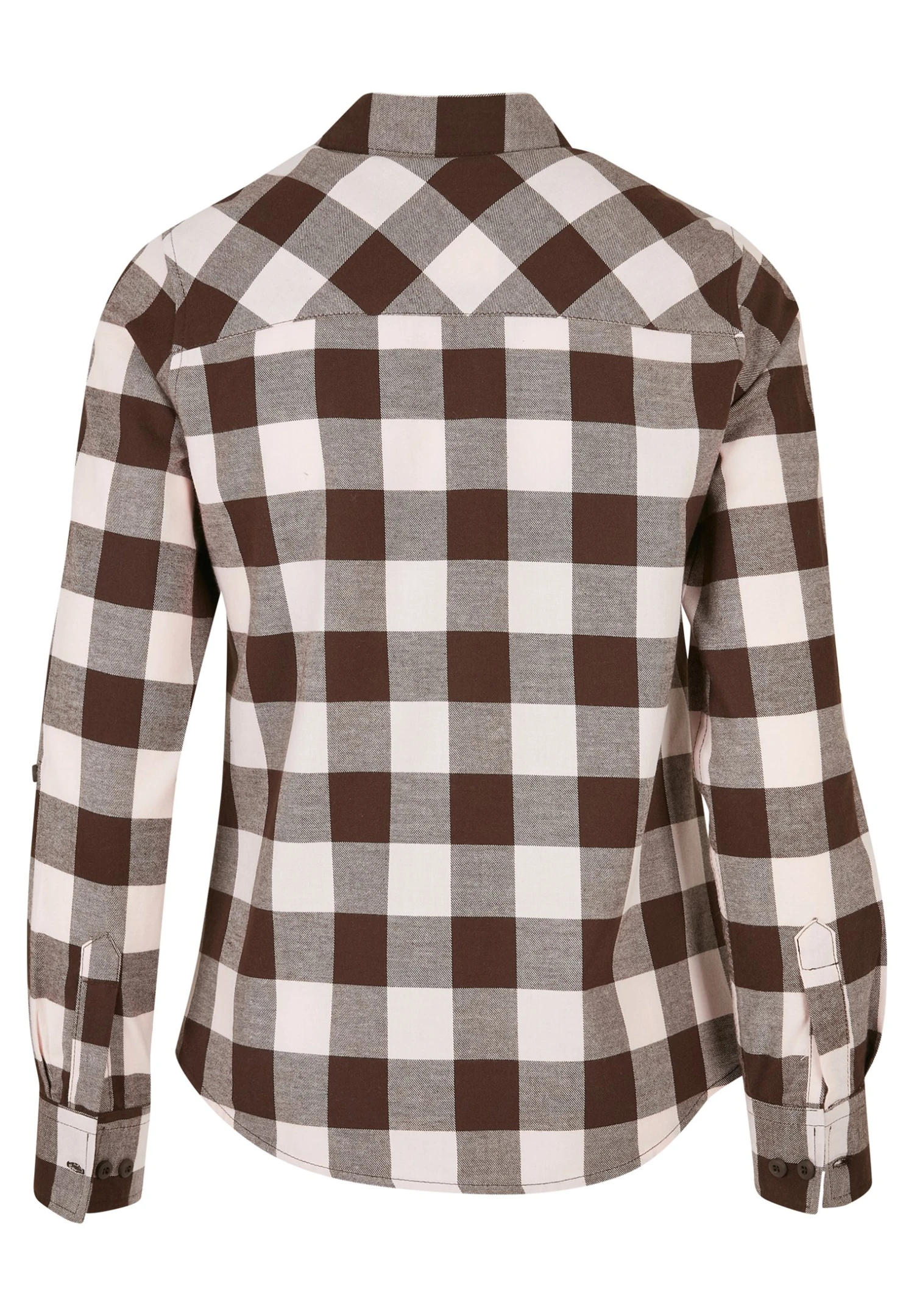 URBAN CLASSICS Overhemdblouse - Pink Brown 20 URBAN CLASSICS Overhemdblouse - Pink Brown - Afbeelding 18