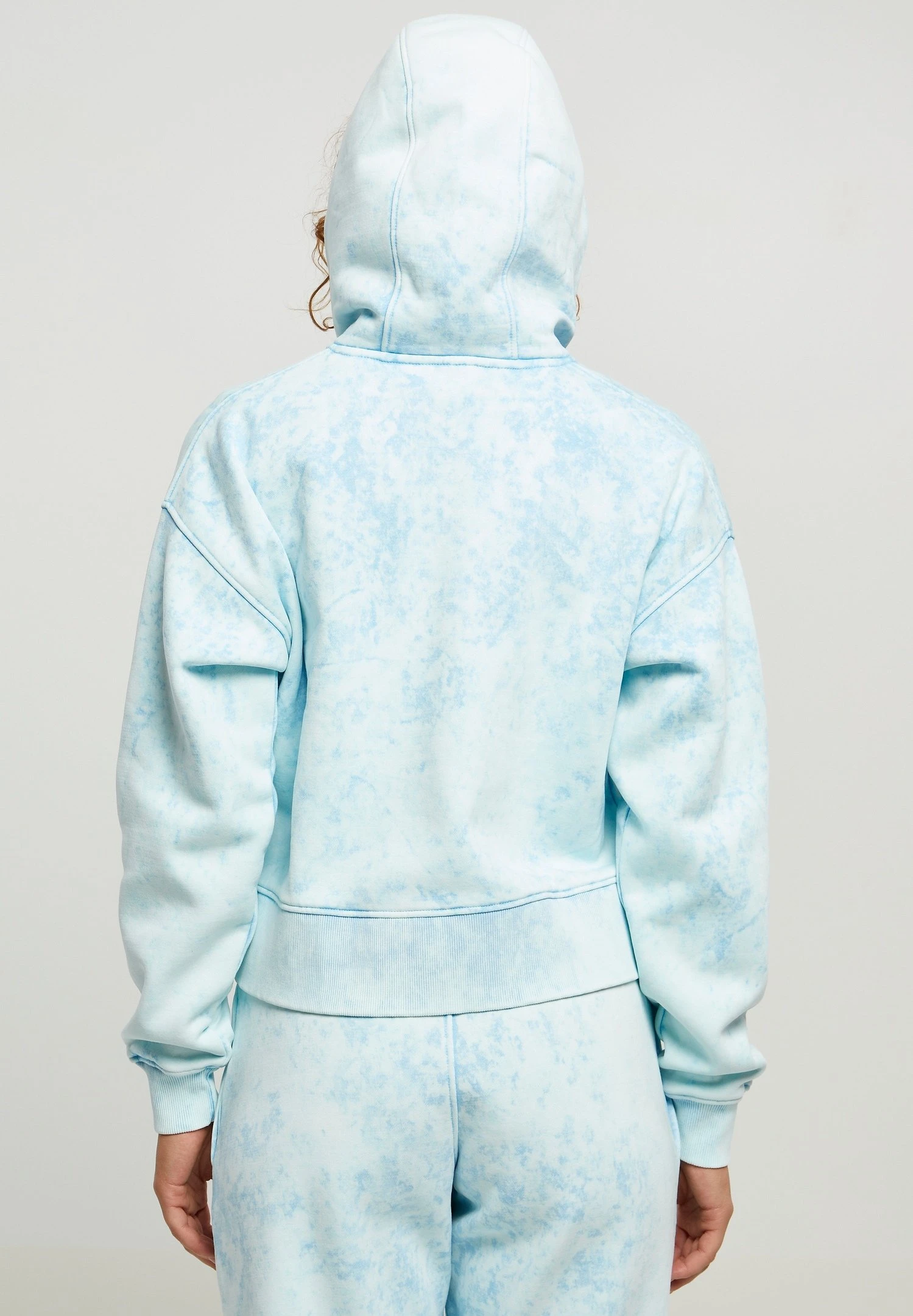 URBAN CLASSICS Towel Washed - Sweater Met Rits - Balticblue 5 URBAN CLASSICS Towel Washed - Sweater Met Rits - Balticblue - Afbeelding 3