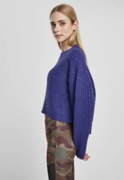 URBAN CLASSICS Wide - Trui - Bluepurple -Urban Classics d265cf83d4d742e9b5700aeb165d30a5