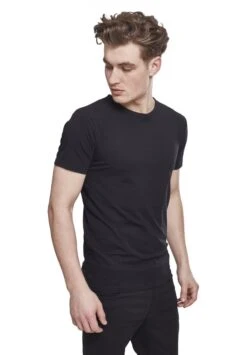 URBAN CLASSICS Fitted Stretch Tee - T-Shirt Basic - Black 16 URBAN CLASSICS Fitted Stretch Tee - T-Shirt Basic - Black -Urban Classics d2aa7d7792fa4836b37eddb74a41e4c8