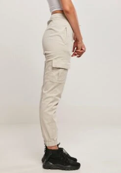 URBAN CLASSICS Ladies High Waist Cargo Comfort Jogging Pants - Cargobroek - Softseagrass -Urban Classics d322c4020c5d404aaee1bd2f29e3ac6f