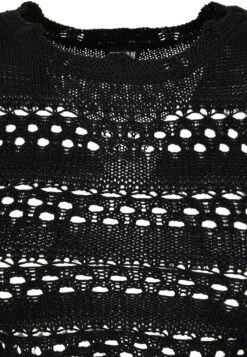 URBAN CLASSICS Cropped Crochet - Trui - Black -Urban Classics d36c95ad21dd4d78b15c4a5bde887cff