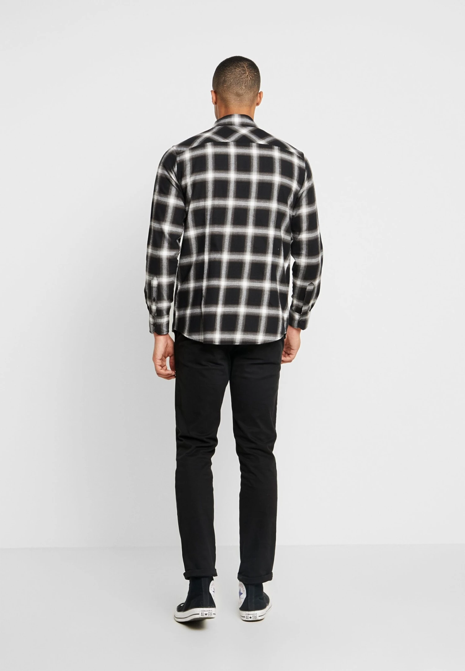 URBAN CLASSICS Checked Flanell Shirt 6 - Overhemd - Black/White 5 URBAN CLASSICS Checked Flanell Shirt 6 - Overhemd - Black/White - Afbeelding 3