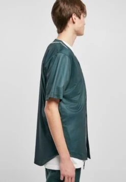 URBAN CLASSICS Baseball- Overhemd - Bottlegreen White -Urban Classics d3f626002a424aa8a38da50d582ddf5a