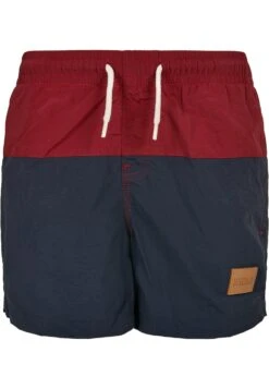 URBAN CLASSICS Kinder- Shorts - Navy Burgundy