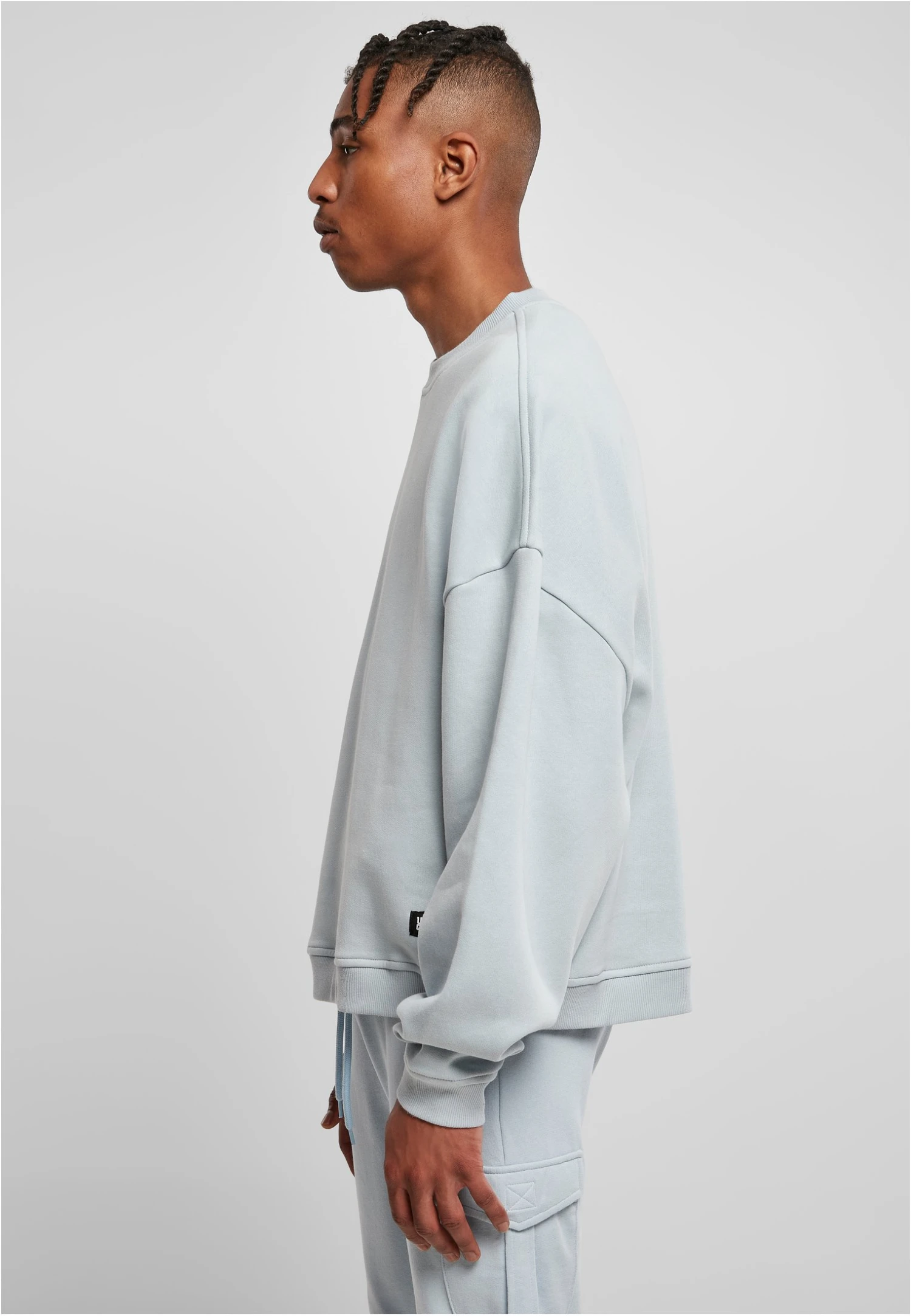 URBAN CLASSICS Herren- Sweater - Summerblue 6 URBAN CLASSICS Herren- Sweater - Summerblue - Afbeelding 4