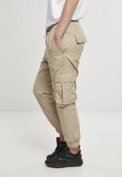 URBAN CLASSICS High Waist Crinkle - Cargobroek - Concrete -Urban Classics d63eb886882d425e87525126c4922179