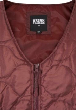 URBAN CLASSICS Herren Zipped Gilet - Bodywarmer - Cherry -Urban Classics d680b7f1d9cf41a6a9199c4aaea19340