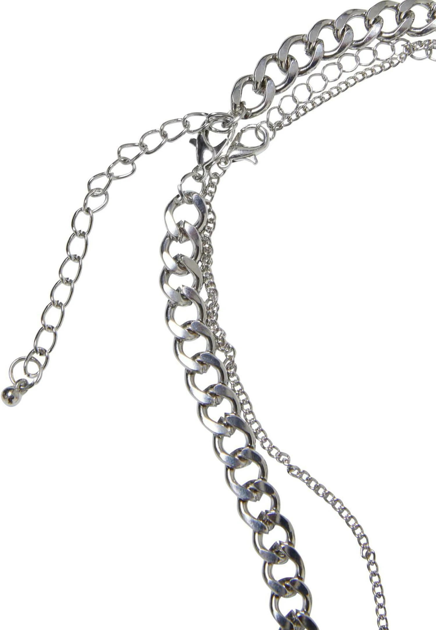 URBAN CLASSICS Peace Bead Layering 2-Pack - Ketting - Silver 5 URBAN CLASSICS Peace Bead Layering 2-Pack - Ketting - Silver - Afbeelding 3