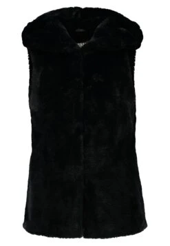 URBAN CLASSICS Ladies Hooded Vest - Bodywarmer - Black -Urban Classics d7864e4926124ef8a7935ca91fd5bd3a